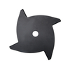 Black Carbon Steel 4T Outdoor Grass Brush Trimmer Saw Blade For Cutting Grass