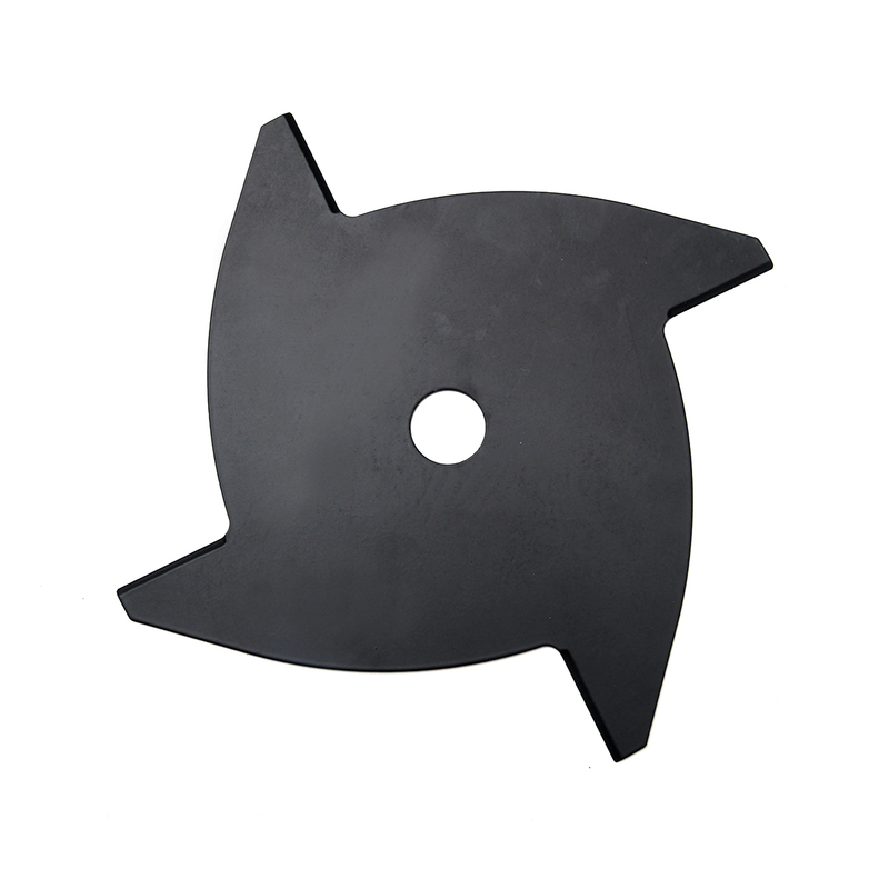 Black Carbon Steel 4T Outdoor Grass Brush Trimmer Saw Blade For Cutting Grass