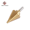 Professional HSS Step Drill Bit Titanium Coating