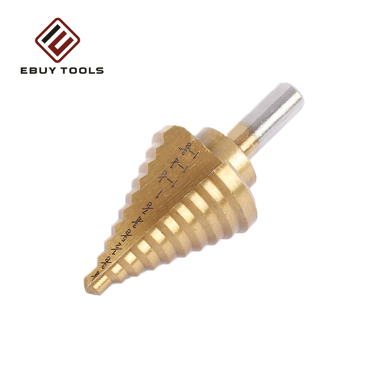 Professional HSS Step Drill Bit Titanium Coating
