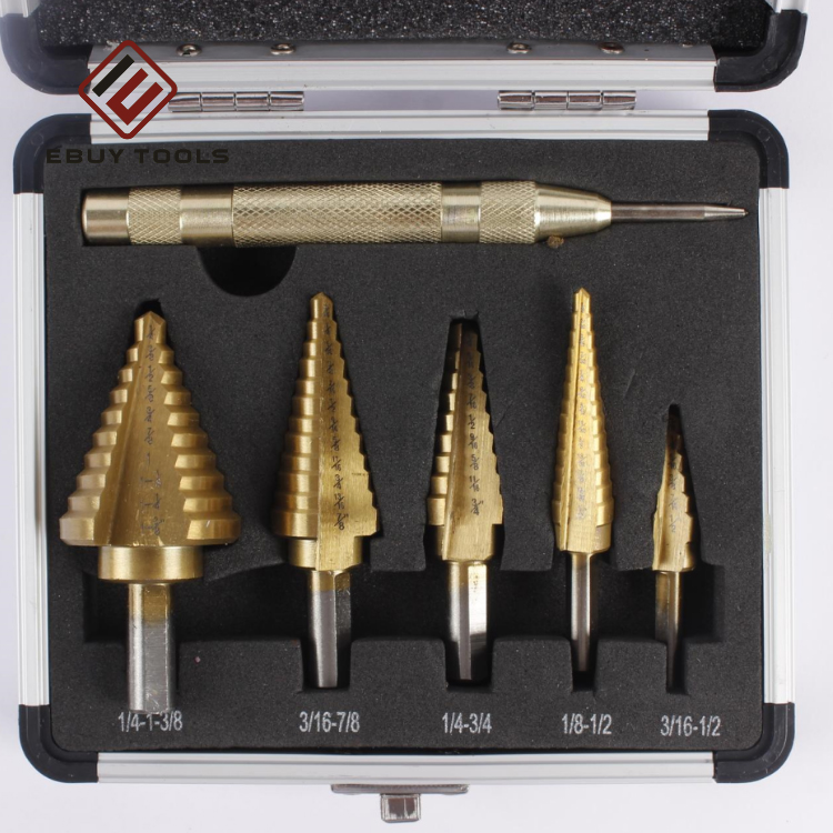 Professional HSS Step Drill Bit Titanium Coating