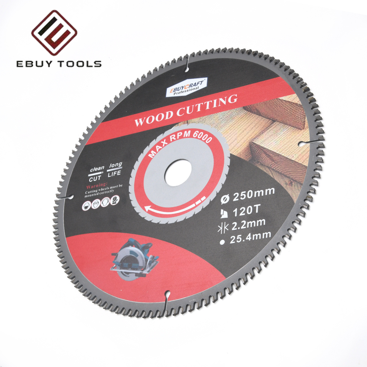Good Quality 250mm 120T Disco Madera Serras Para Madeiras TCT Saw Blade For Wood Cutting