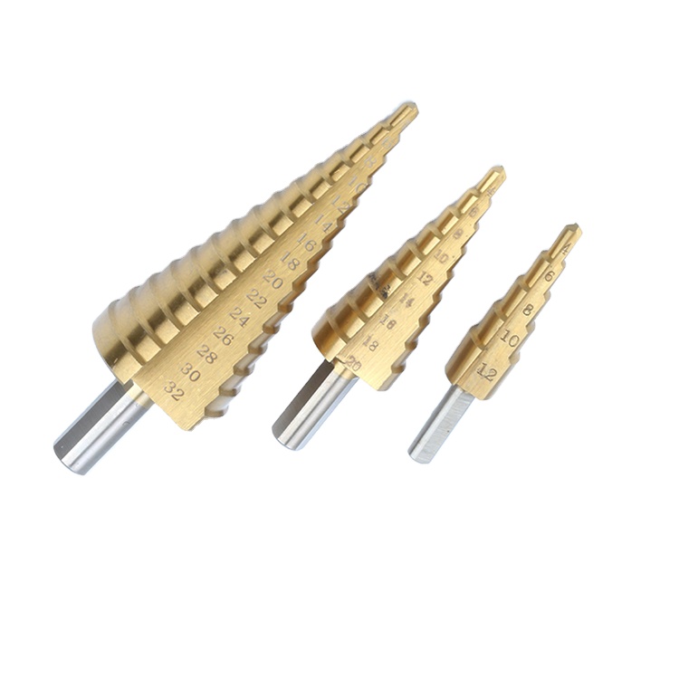 Professional HSS Step Drill Bit Titanium Coating