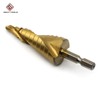 HSS 4241 Degree Spiral Flute Pagoda Titanium Hex Shank Step Drill Bit Cone Set For Metal