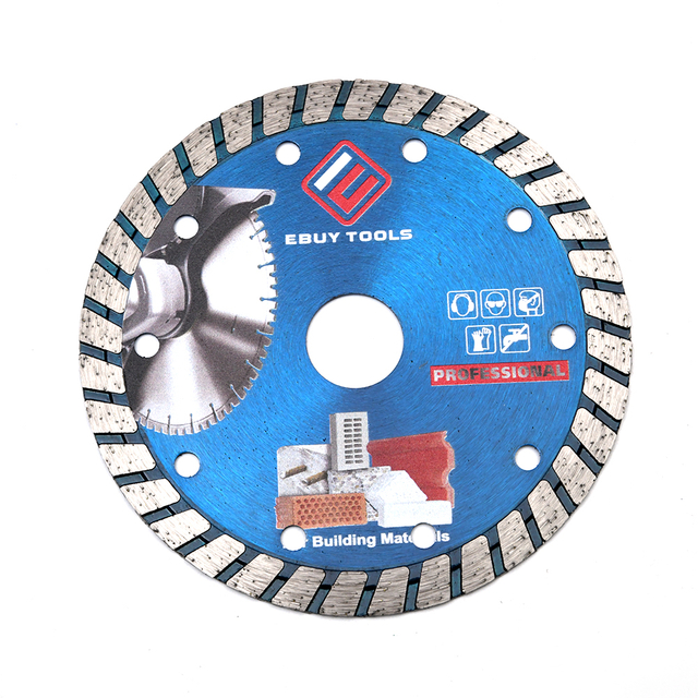 105/115/ 125mm Hot pressed super thin turbo diamond cutting disc turbo diamond saw blade 