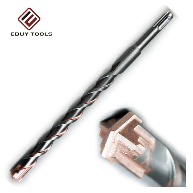High Performance Carbide Single Tip S4 Flute SDS Plus Hammer Drill Bit for Concrete Masonry Granite