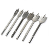  Silvery Working Flat Wood Drill Bit Set
