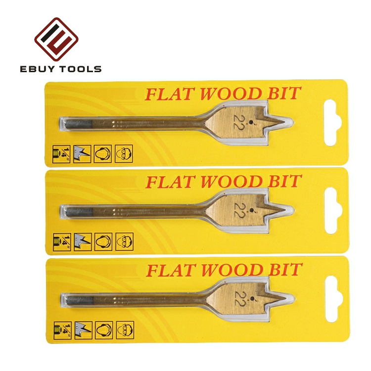 Fast Drilling Self Feed Spade Flat Screw Tip Wood Core Drill Bits For Woodworking