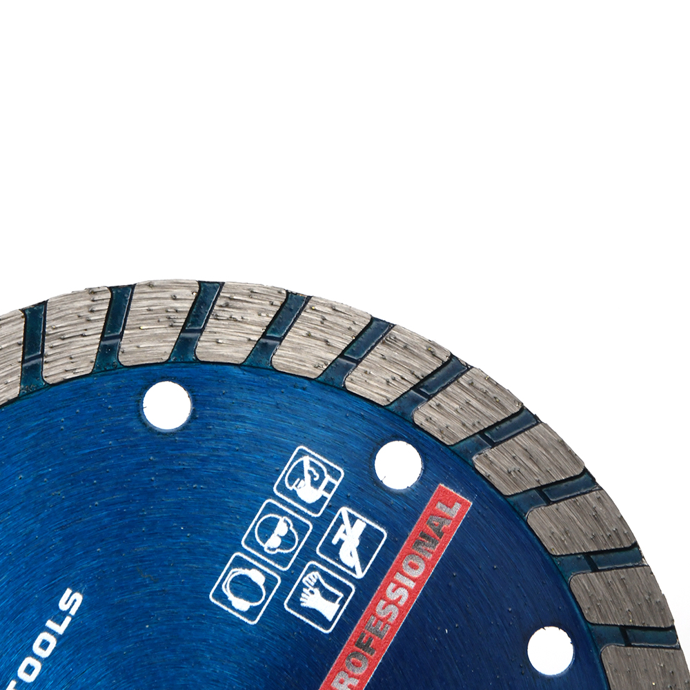 105/115/ 125mm Hot pressed super thin turbo diamond cutting disc turbo diamond saw blade 