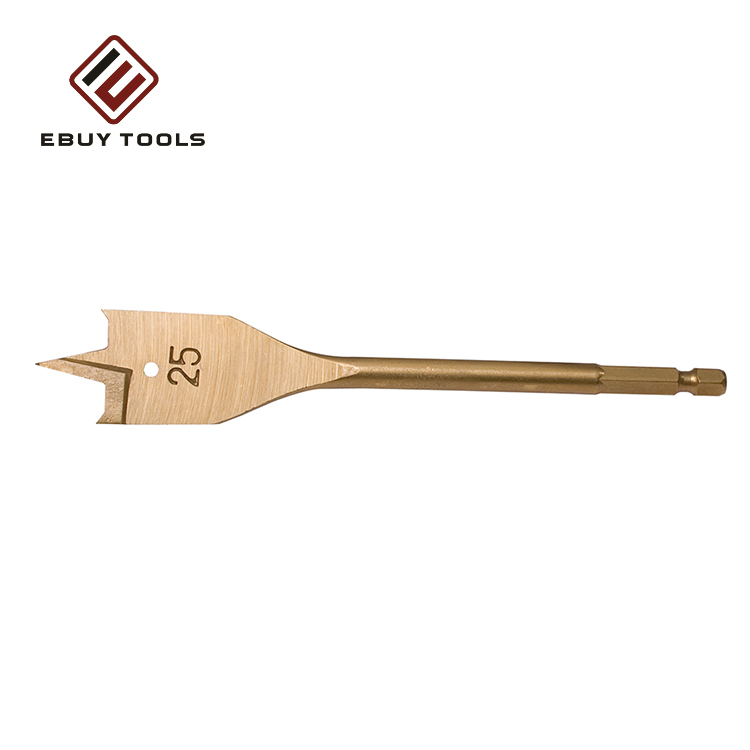 Fast Drilling Self Feed Spade Flat Screw Tip Wood Core Drill Bits For Woodworking