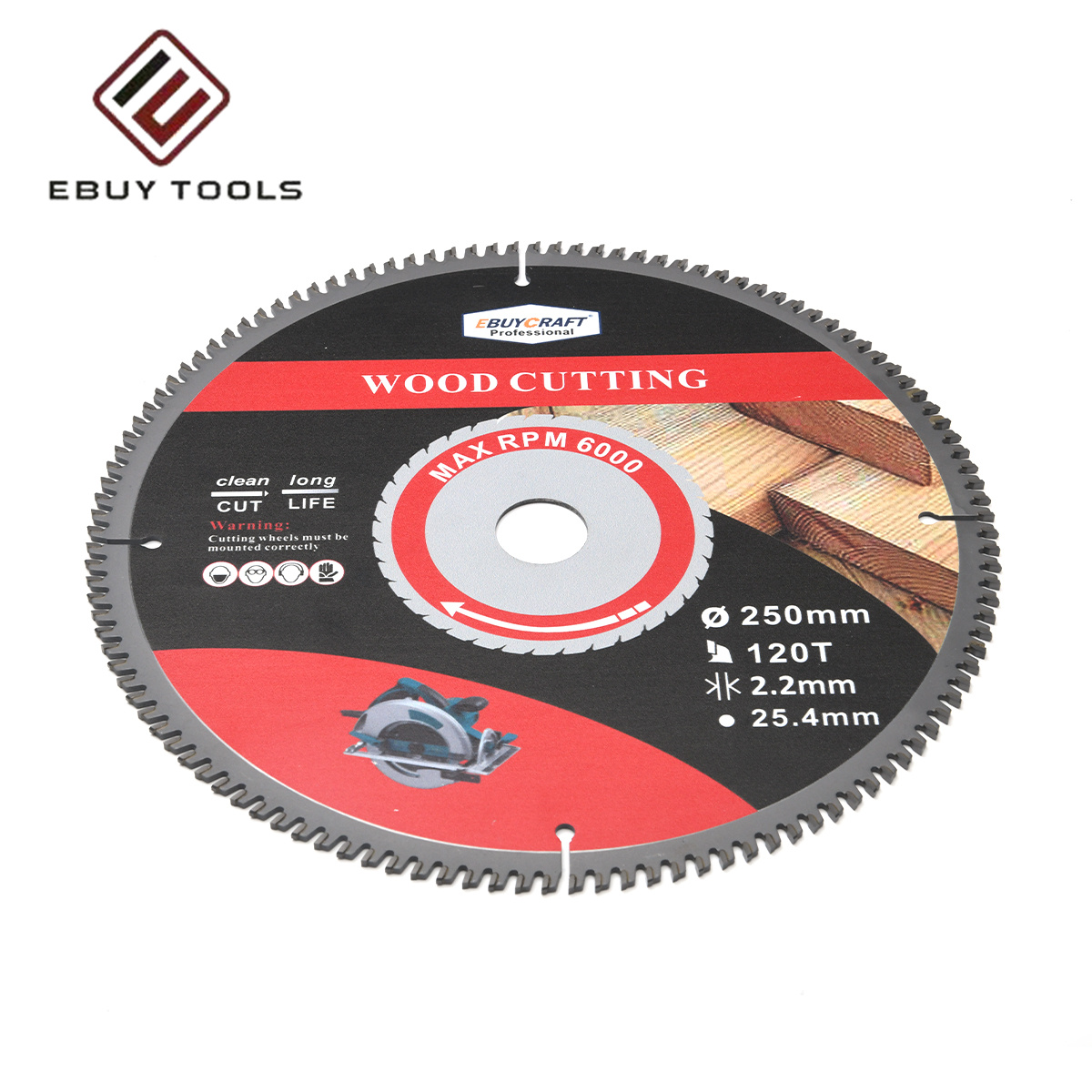 Good Quality 250mm 120T Disco Madera Serras Para Madeiras TCT Saw Blade For Wood Cutting