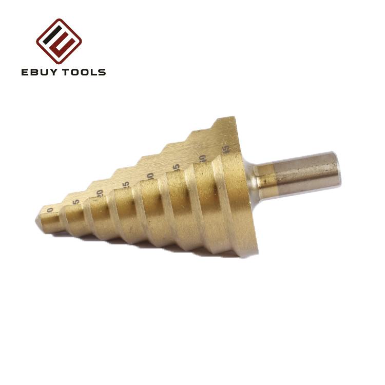 Professional HSS Step Drill Bit Titanium Coating