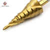 HSS 4241 Degree Spiral Flute Pagoda Titanium Hex Shank Step Drill Bit Cone Set For Metal